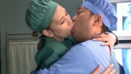 Things get hot in the hospital when doctor Ai Sayama shows her ass