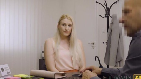 Closeup video of blonde Diane Chrystal getting fucked on a table